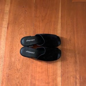 Jeffery Campbell black suede size 9 slip-on